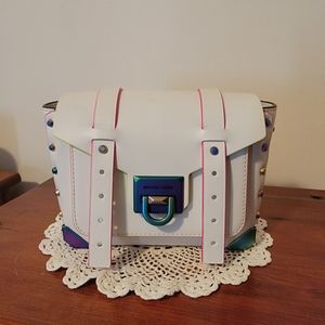 Michael Kors small white neon crossbody